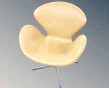 An Arne Jacobsen style 'Swan' armchair