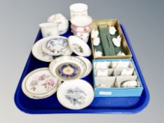 A tray of Royal Crown Staffordshire menu holders,