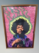 A 1960's Joe Roberts Jnr. Jimi Hendrix poster, 75cm by 50cm.