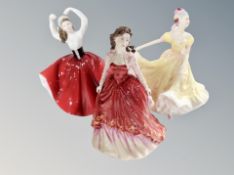 Three Royal Doulton figures : Special Occasion, Karen,