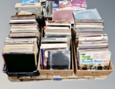 A pallet of vinyl records, classical, 78's and boxed sets, world music, The Beatles, Kate Bush,