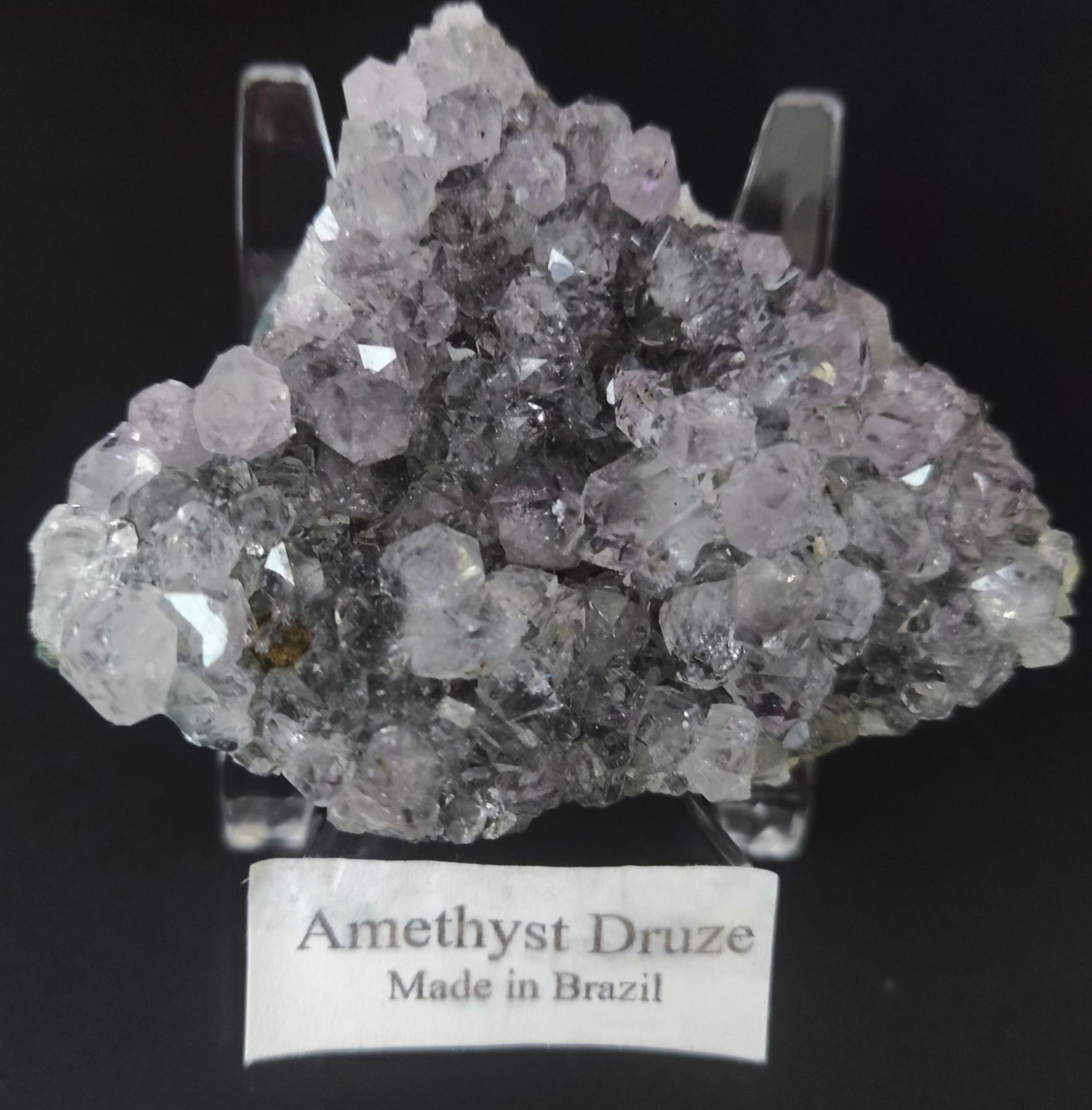 An Amethyst Druze crystal from Brazil, 7cm by 5.