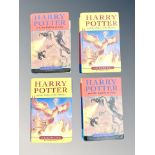 Four volumes Harry Potter -The Order of the Phoenix (2) and The Goblet of Fire (2)