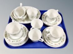Twenty one pieces of Royal Doulton Tomkin china