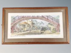 A signed limited edition railway print - Dame Vera Lynn at Goathland
