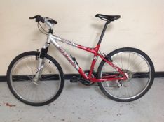 A Schwinn Frontier Sport front suspension mountain bike