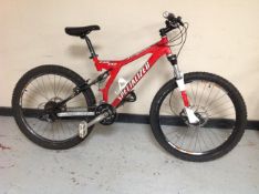 A Specialized Stumpjumper full suspension mountain bike