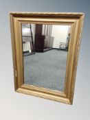 A Victorian gilt gesso framed mirror