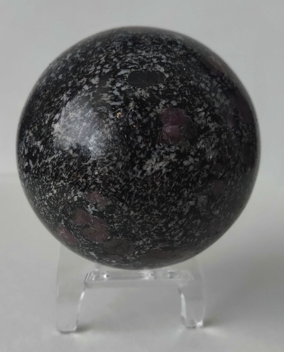 A Garnet Tourmaline sphere from South Africa
