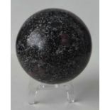A Garnet Tourmaline sphere from South Africa