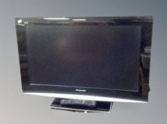 A Panasonic Viera 32 inch LCD TV with remote