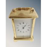A Bayard eight day brass carriage clock