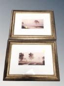 Two John Waterhouse signed limited edition prints - Golden Highway 9/10 and Ground Frost 9/10,