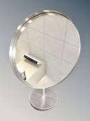 A Durlston Design Ltd shaving mirror on stand