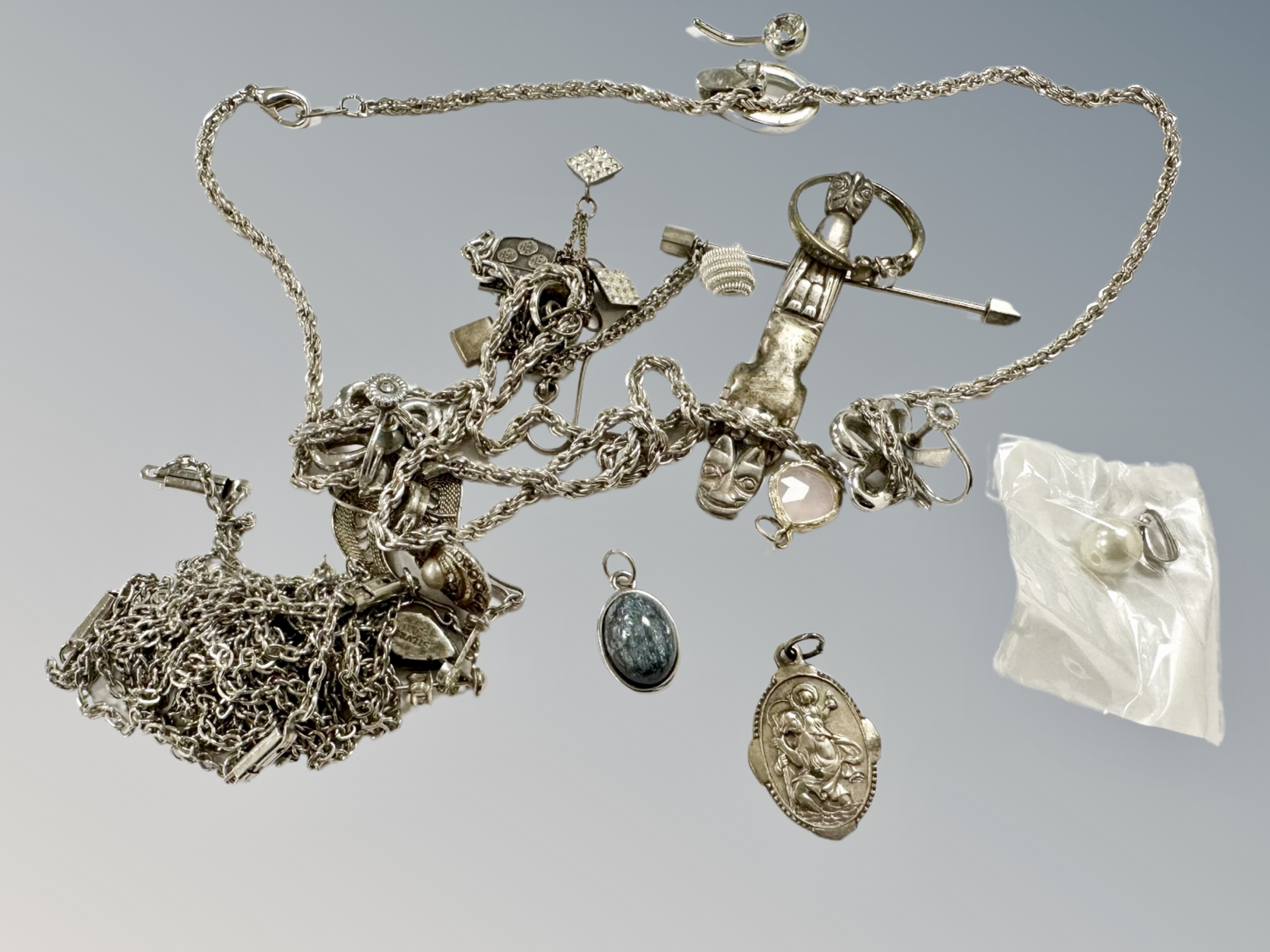 A collection of costume jewellery etc