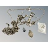 A collection of costume jewellery etc