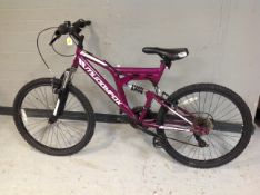 A Muddyfox child's front suspension mountain bike