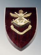 An American unit shield of maritime defence security branch