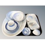 A tray of continental dishes : Royal Copenhagen, Bing & Grondal,