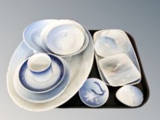 A tray of continental dishes : Royal Copenhagen, Bing & Grondal,