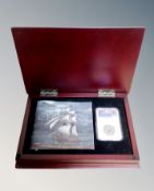 An El Cazador The Shipwreck that Changed the World coin and booklet in box