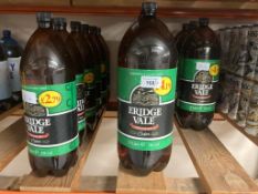 Fourteen bottles of Eridge Vale Cider : 8 x 3 litre bottles and 6 x 2 litre bottles.