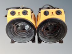 Two Fireball 3KW electric heaters