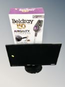 A Beldray airgility cordless electric vacuum,