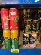 Eighty cans of Cider : Woodpecker, Magners, Strongbow, Kopperberg and White Storm.