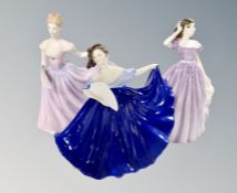 Three Royal Doulton figures : Bells across the valley, Rachel,