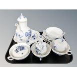 A tray of Royal Copenhagen china,