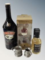 A bottle of Baileys Original Irish Cream, 1L, further Thorntons Cognac gift box,