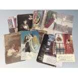 Approximately forty three WWI era postcards