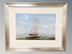 After Edwin Blackburn : Blyth in sight, reproduction colours, signed in pencil, numbered 8/200,