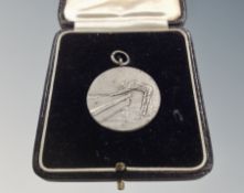 A 1938 Hunt Cup snooker medal