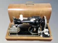 A Pfaff sewing machine in box
