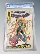 Marvel Comics : The Amazing Spider-Man issue 62 The Name of The Dame is Medusa!, 12¢ cover,