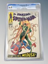 Marvel Comics : The Amazing Spider-Man issue 62 The Name of The Dame is Medusa!, 12¢ cover,
