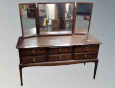A Stag Minstrel mirror backed dressing table,