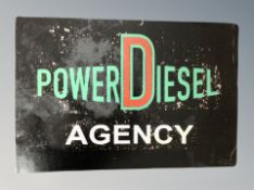 A reproduction Power Diesel sign