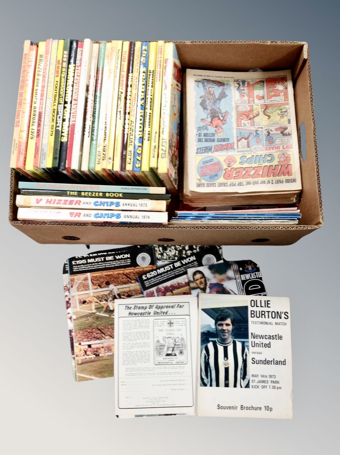 A quantity of circa 1970's annuals and comics,