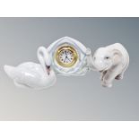 A Lladro swan,