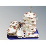 Approximately twenty seven pieces of Royal Albert Old Country Roses tea china,