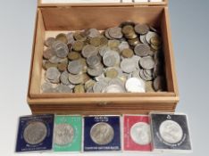 A quantity of crowns and other pre decimal coins