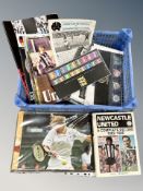 A group of Steffi Graf press cuttings, photographs, Newcastle programmes and books,