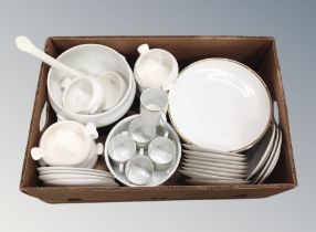 A box of German Thomas gilt porcelain dinner ware,
