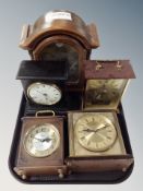 Five contemporary mantel clocks