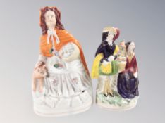 Two 19th century Staffordshire figures