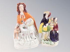 Two 19th century Staffordshire figures