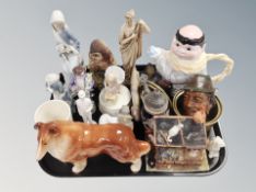 Assorted figurines and ceramics, Lladro, Coalport,